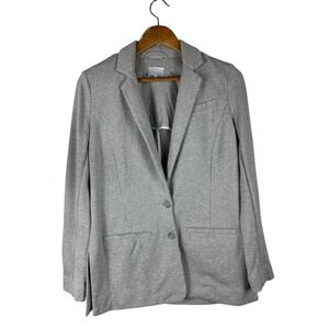 Kinly Rent‎ the Runway Medium Gray Double Button Collared Blazer 100% Cotton